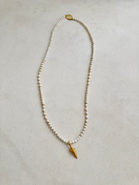 Imelda Shell Beaded Necklace-Pranella-OutDazl