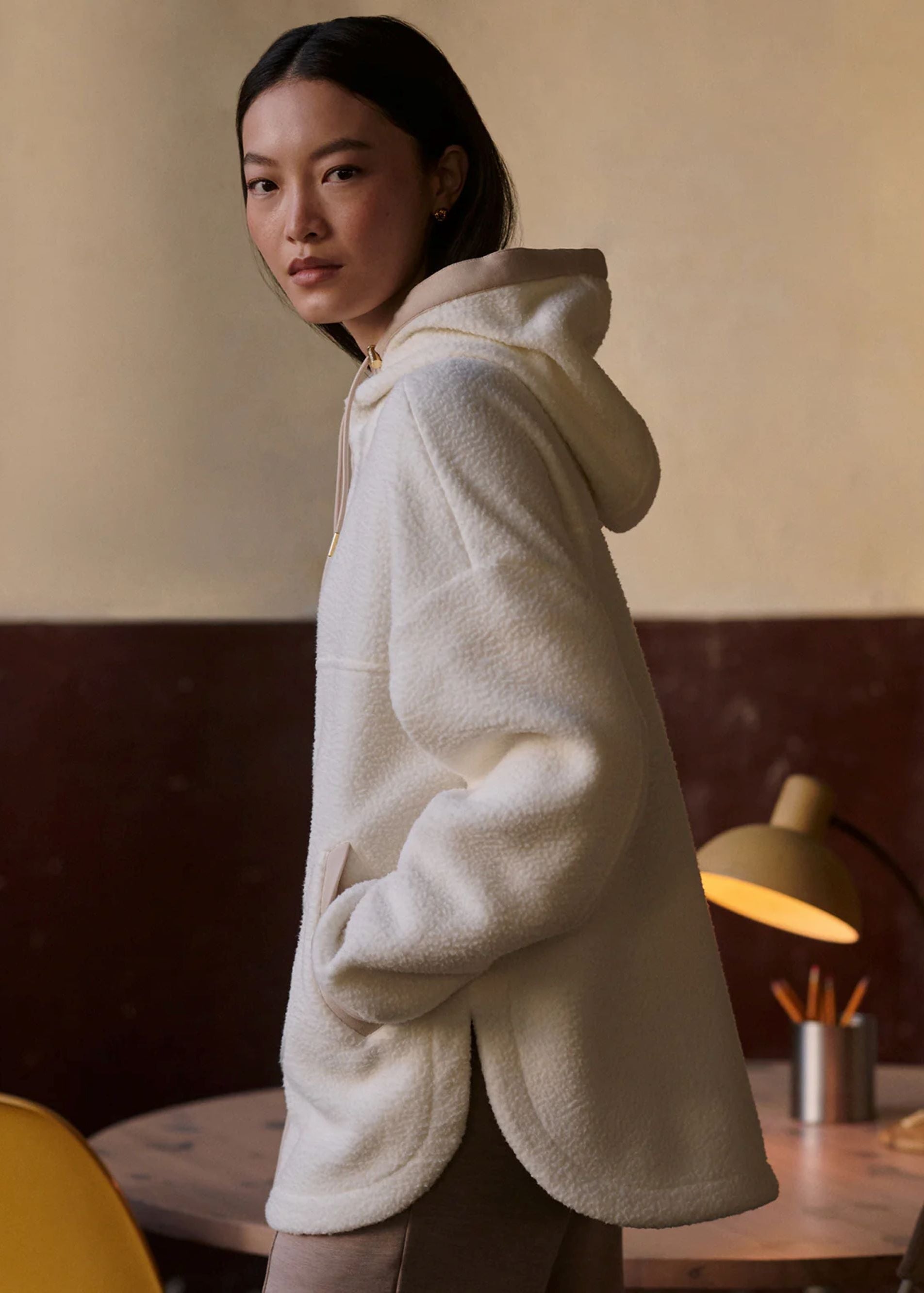 Fey Relaxed Fleece Egret