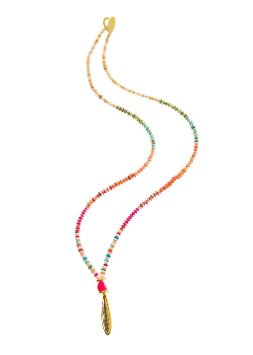 Fizz Oval Beaded Necklace