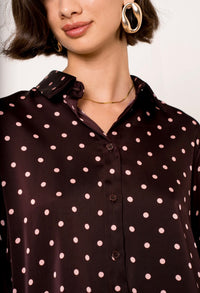 Satin Polka Dot Shirt