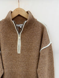 Relaxed Half Zip Jumper-OutDazl-OutDazl