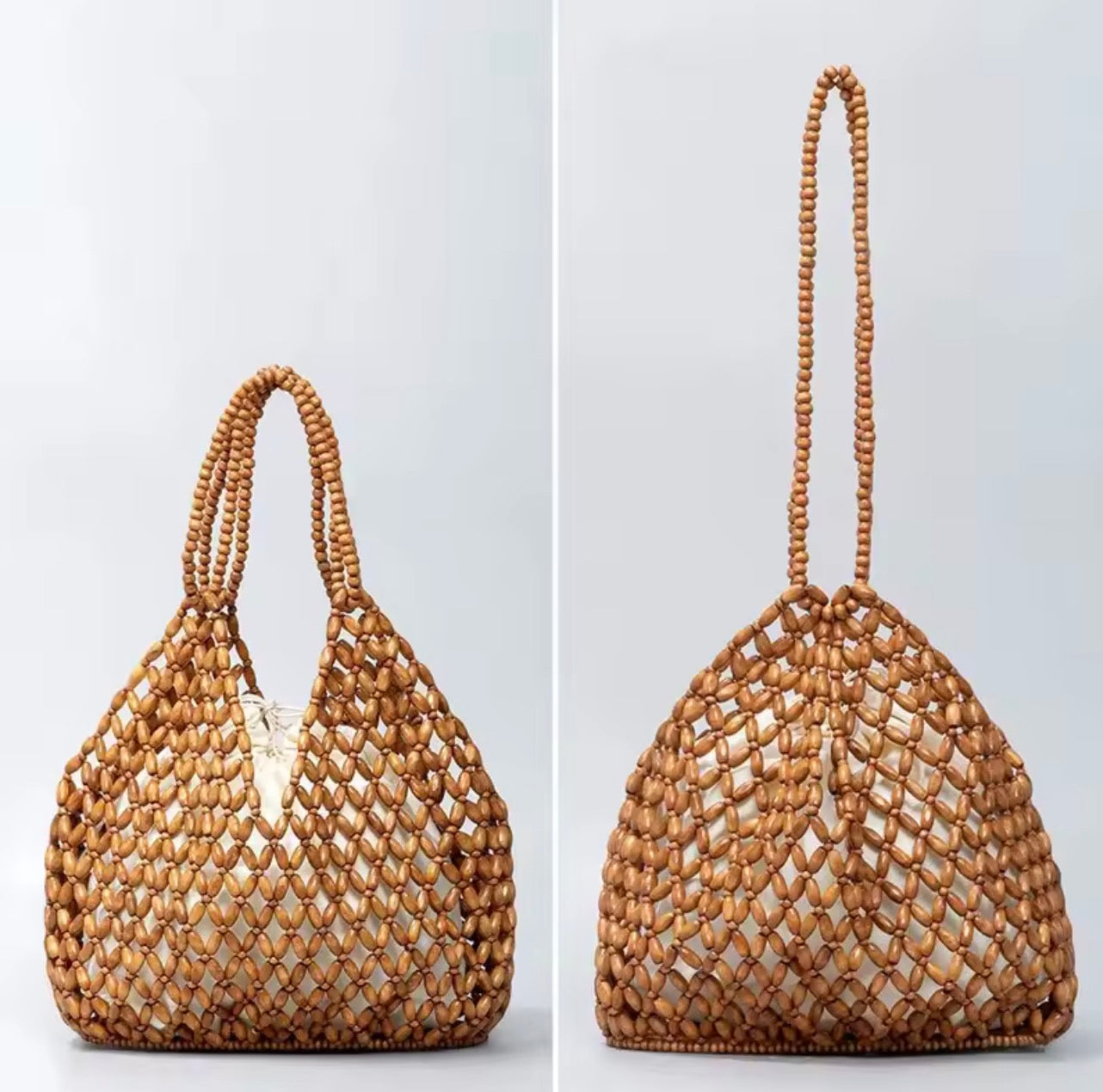 Hand Beaded Tote Bag