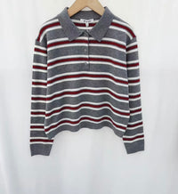 Striped Polo Top