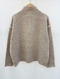 Relaxed Half Zip Jumper-OutDazl-OutDazl