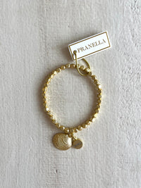 Matilda Elastic Beaded Bracelet with Charm