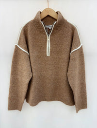 Relaxed Half Zip Jumper-OutDazl-OutDazl