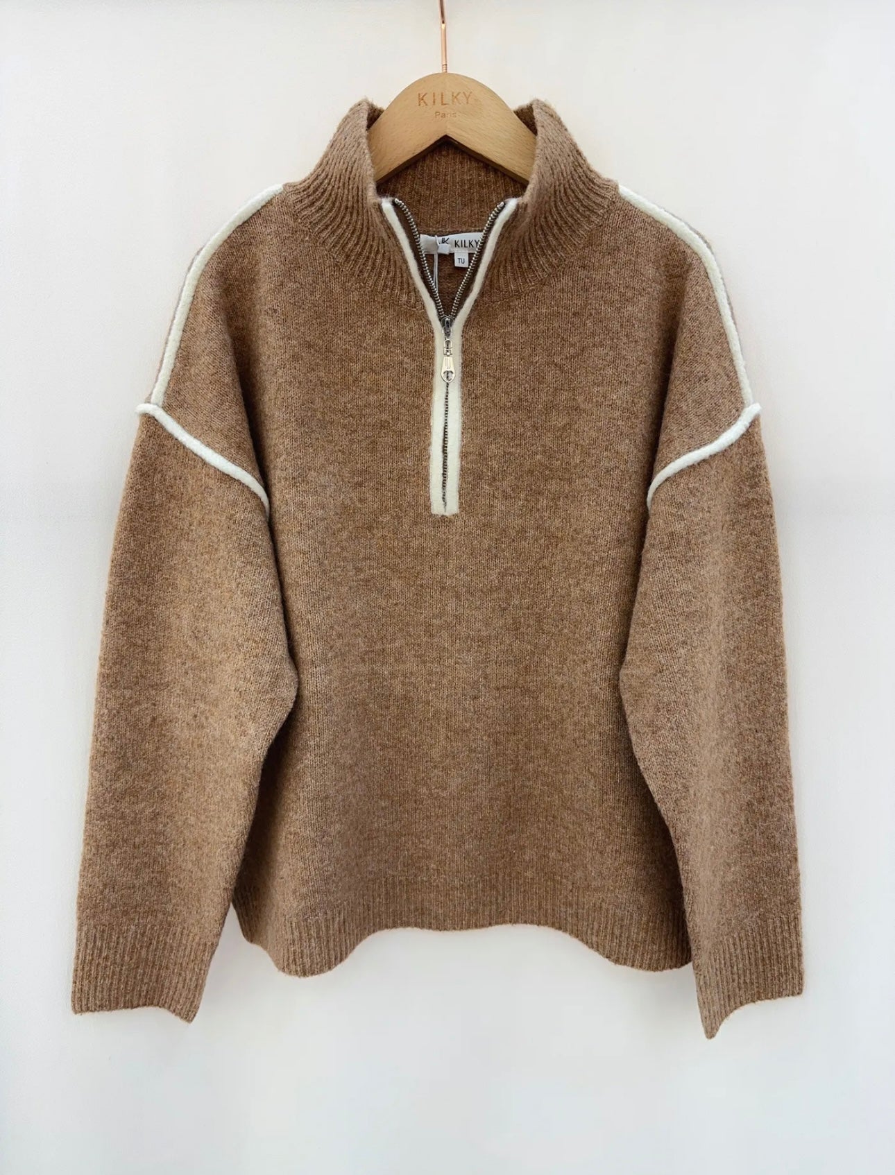 Relaxed Half Zip Jumper-OutDazl-OutDazl