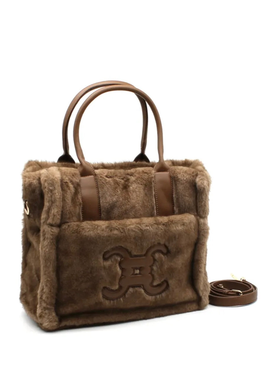Medium Faux Fur Tote