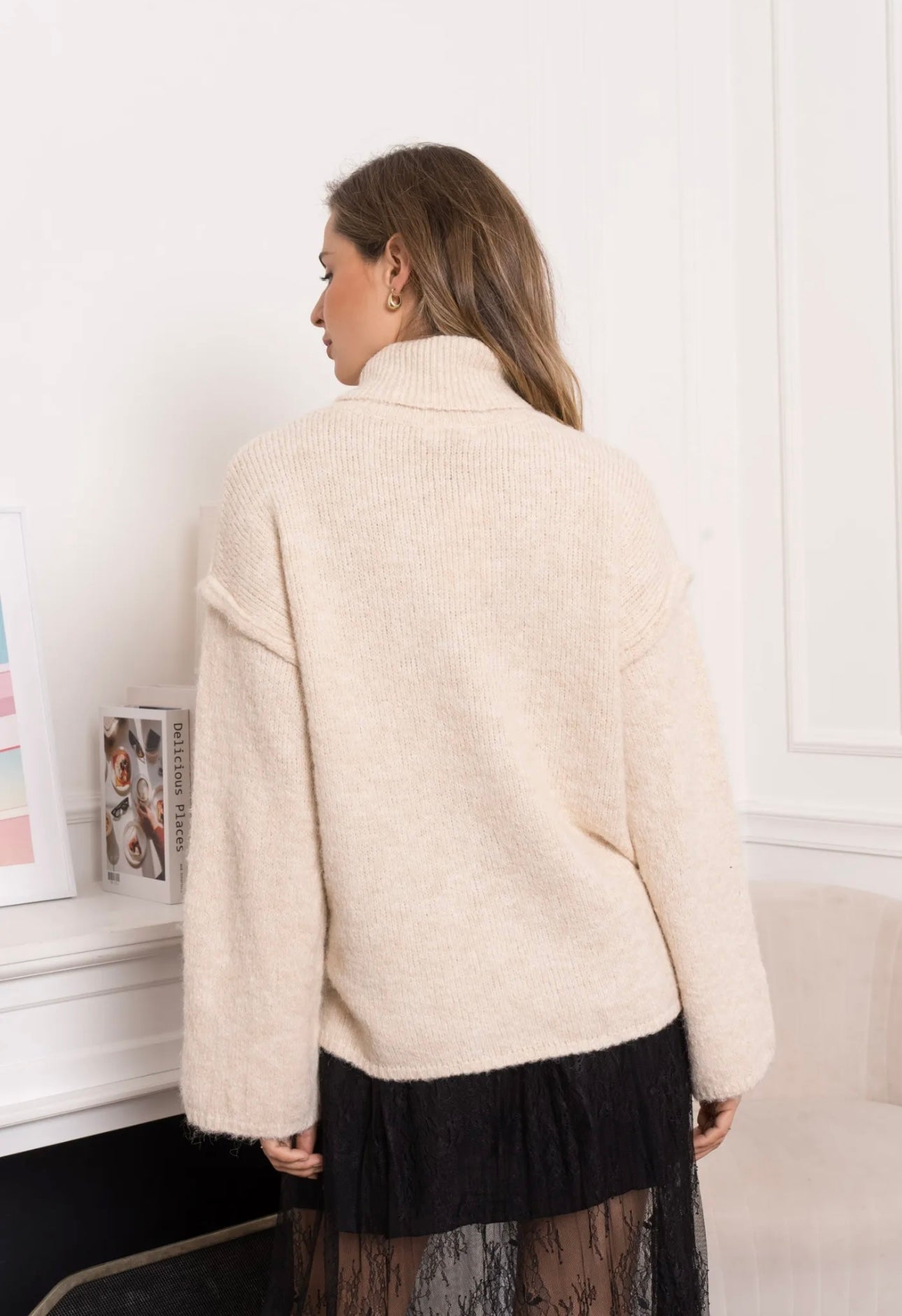 Roll Neck Knit Jumper