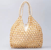 Hand Beaded Tote Bag