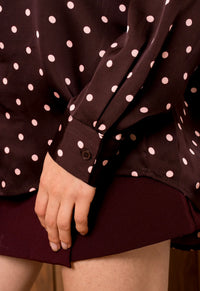 Satin Polka Dot Shirt