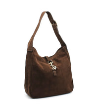 Suede shoulder bag