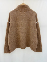 Relaxed Half Zip Jumper-OutDazl-OutDazl