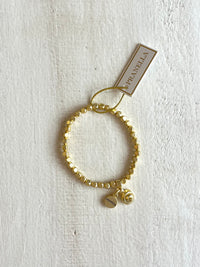 Matilda Elastic Beaded Bracelet with Charm