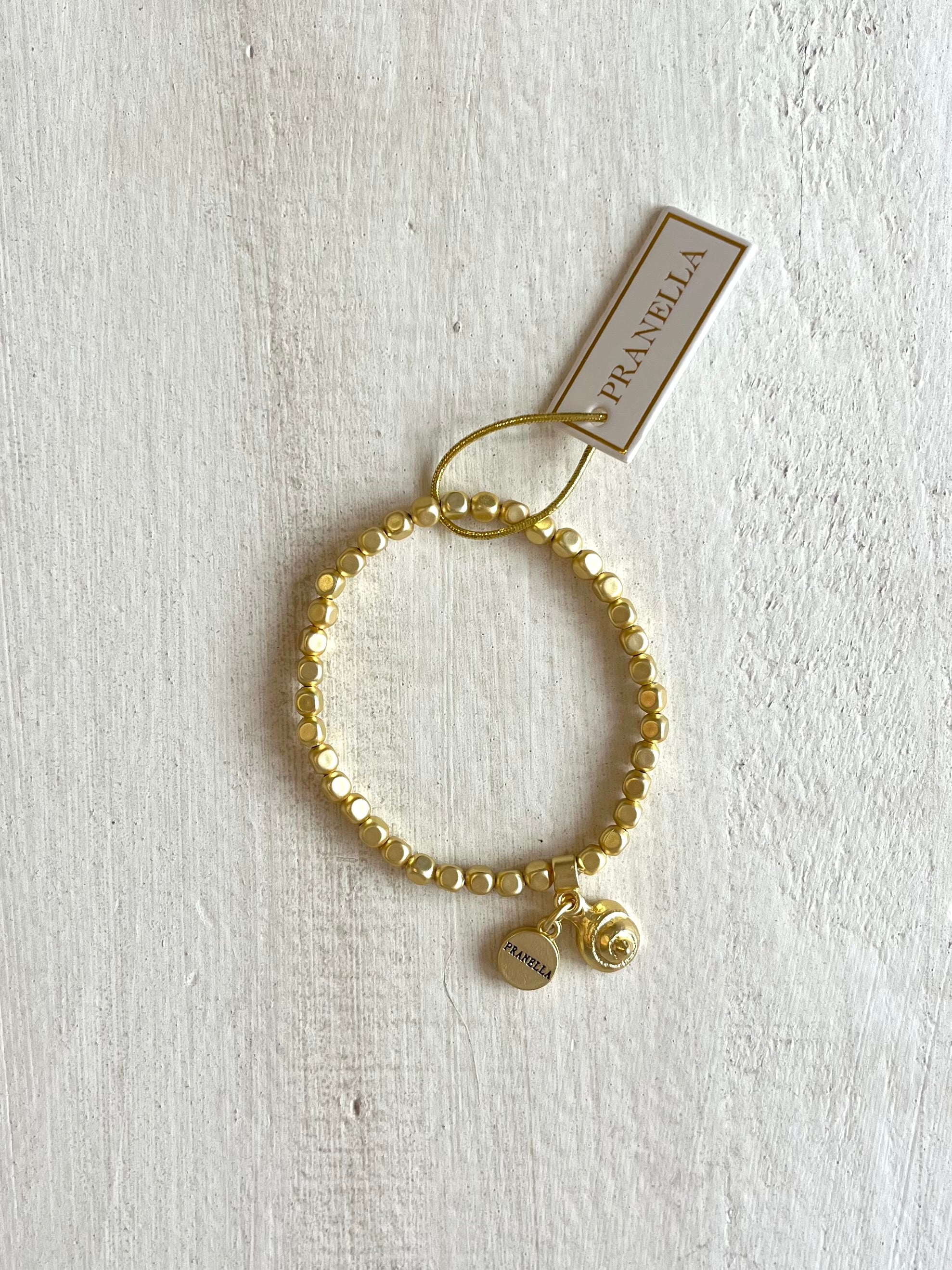 Matilda Elastic Beaded Bracelet with Charm