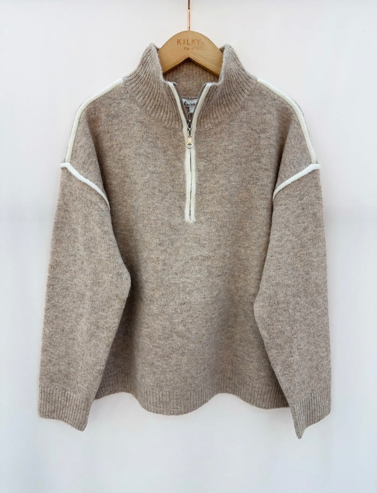Relaxed Half Zip Jumper-OutDazl-OutDazl
