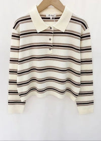 Striped Polo Top