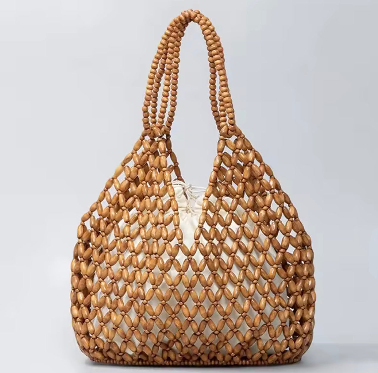 Hand Beaded Tote Bag