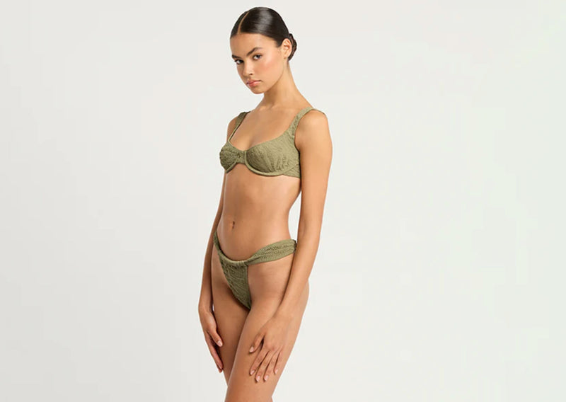 Georgia Bikini Brief in Sage Tiger