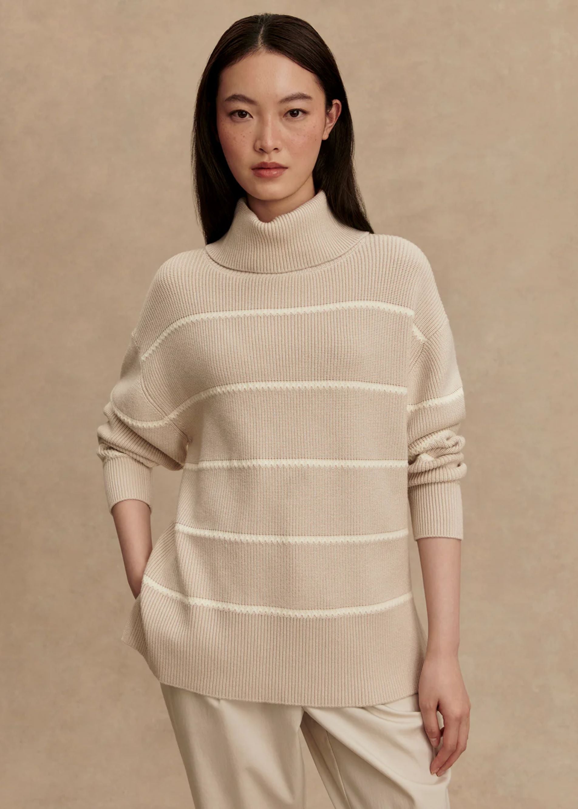 Hamish Stitch Knit Sweater-Varley-OutDazl
