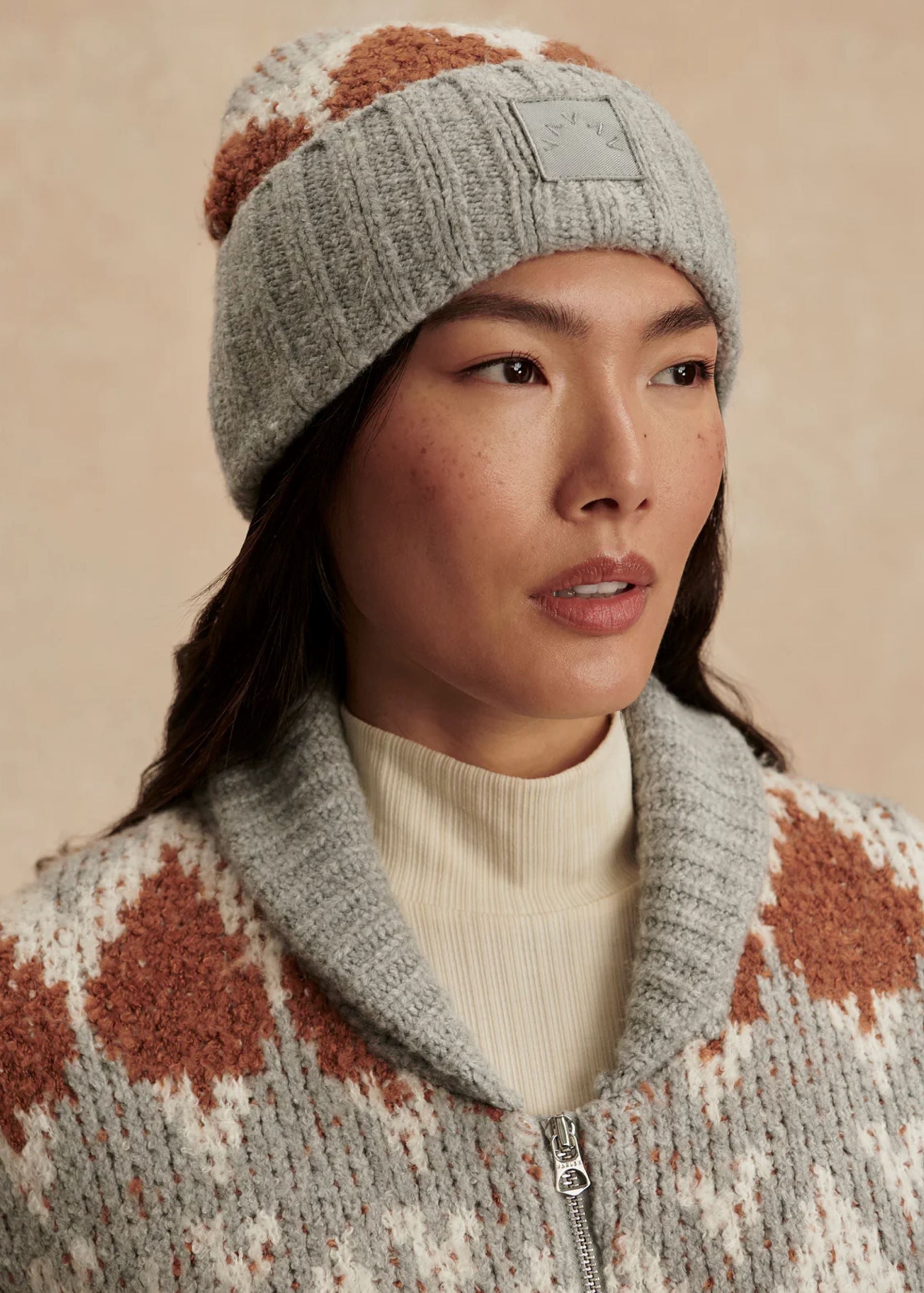 Honor Jacquard Knit Beanie