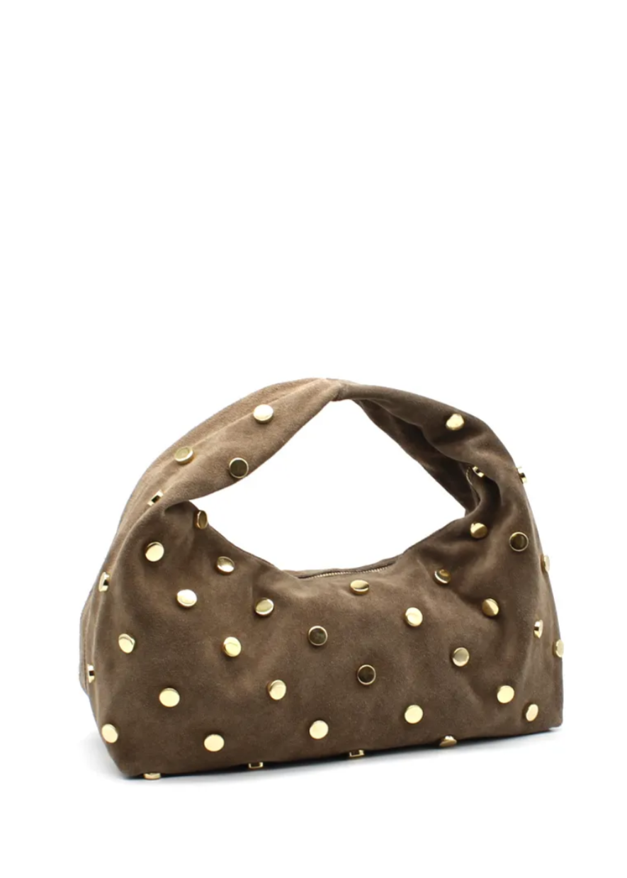 Studded Leather Shoulder Bag