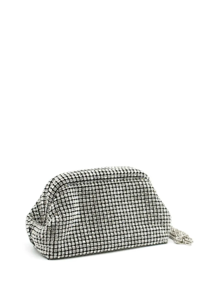 Diamente Gathered Clutch