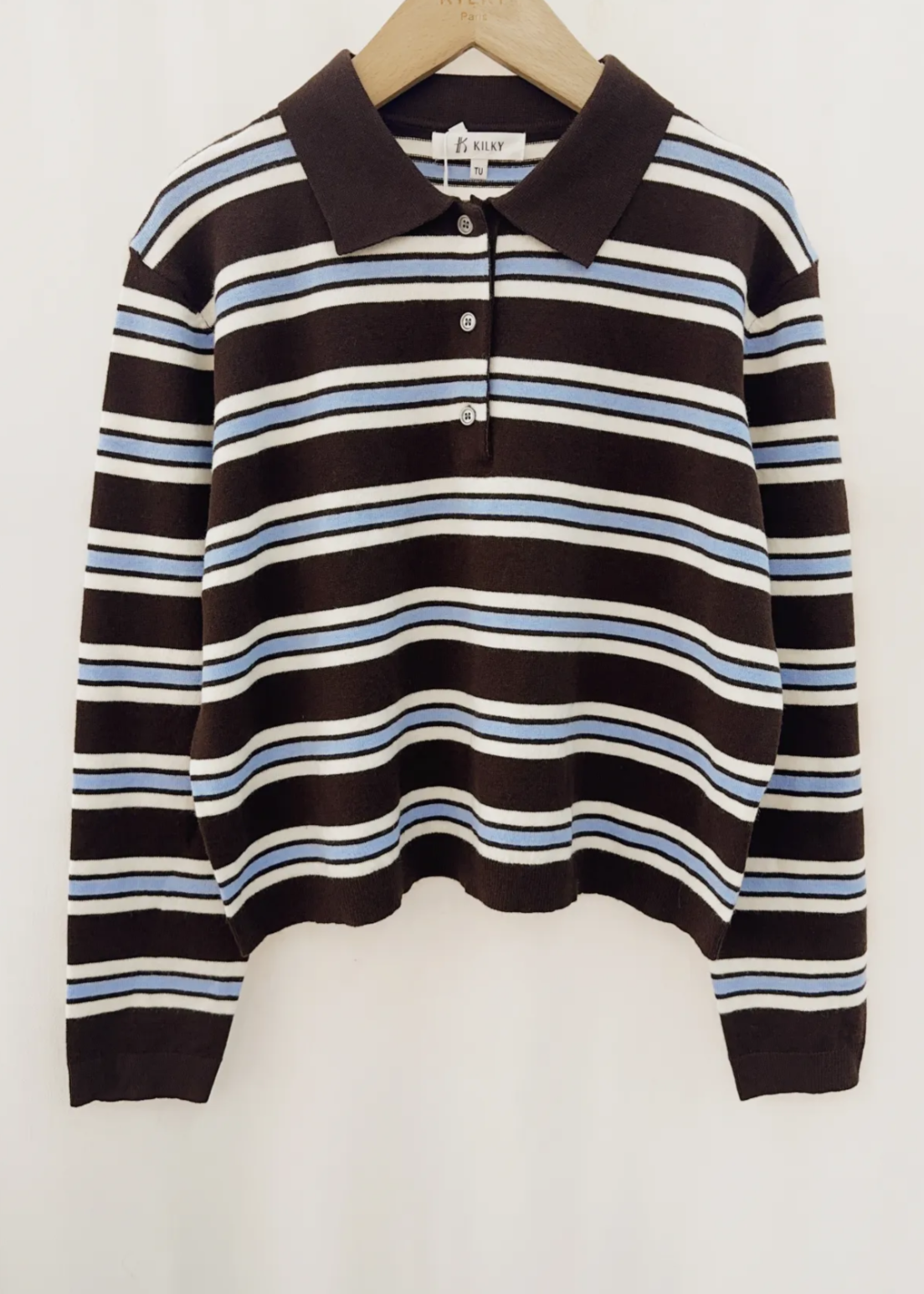Striped Polo Top