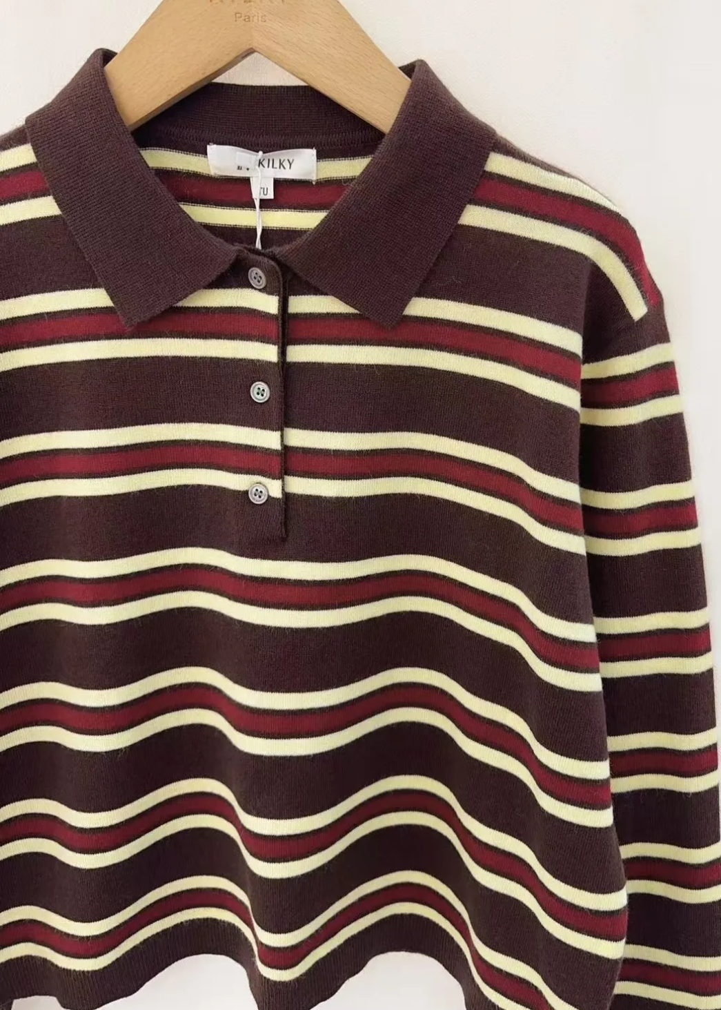 Striped Polo Top