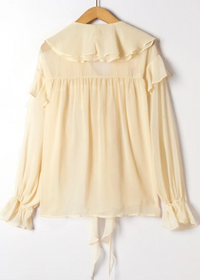 Chiffon Frill Blouse