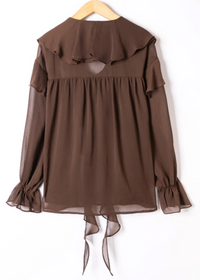 Chiffon Frill Blouse