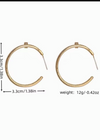 Rhinestone Hoop Earrings Juste