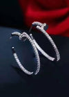 Rhinestone Hoop Earrings Juste