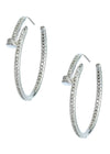 Rhinestone Hoop Earrings Juste