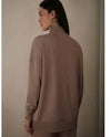 Masie Longline Sweat Taupe Marl