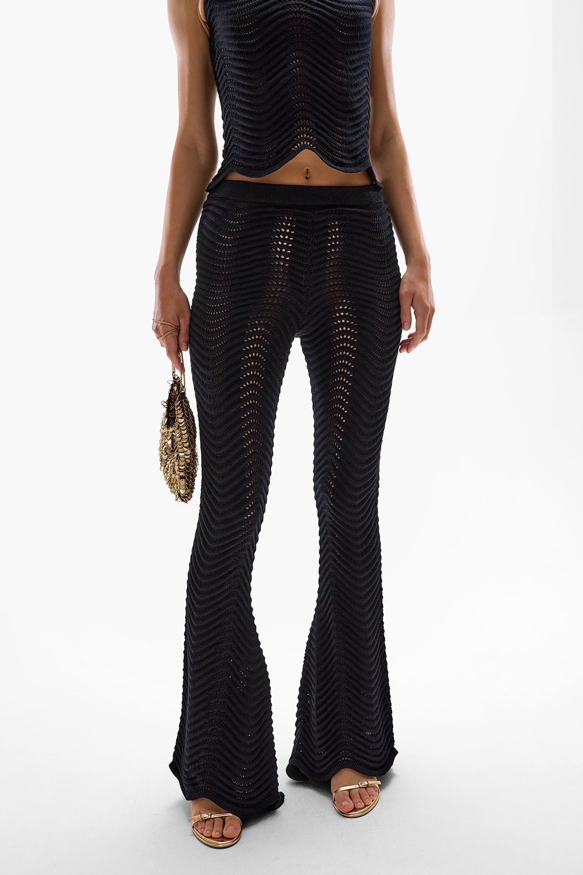 Ursula Knit Pants in Black