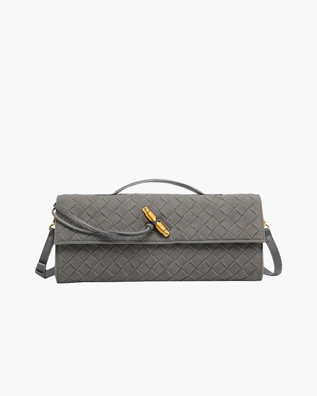 Suedette Woven Clutch Bag Ciao