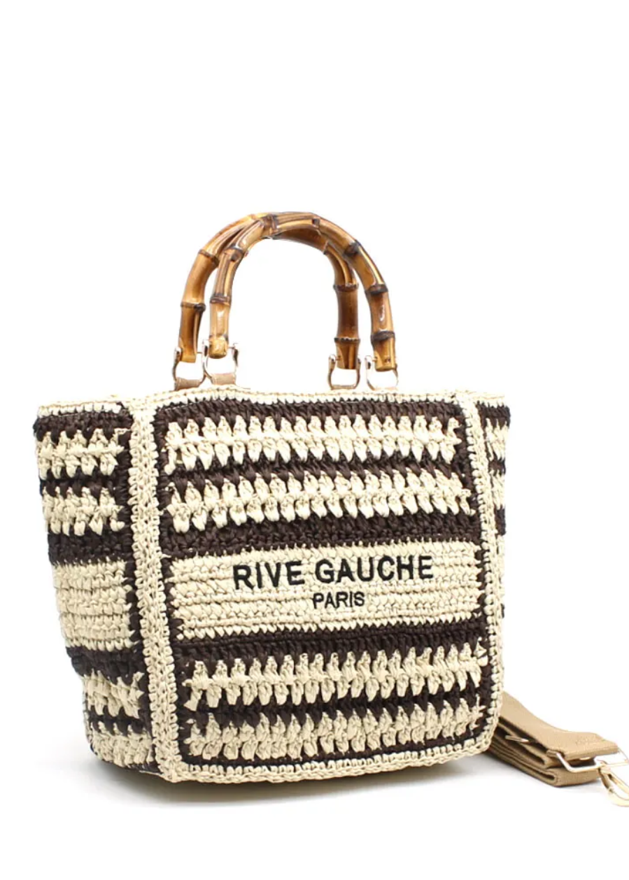 Rive Gauche Tote with Bamboo Handle