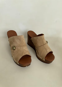 Suede Wedge Mules-Nemonic-OutDazl