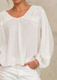 Loren Embroidered Top-Mabe-OutDazl