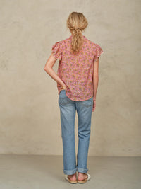 Mabe Ceci Print Short Sleeve Top-Mabe-OutDazl