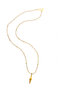 Imelda Shell Beaded Necklace-Pranella-OutDazl