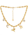 Gold Charm Necklace Pegasus