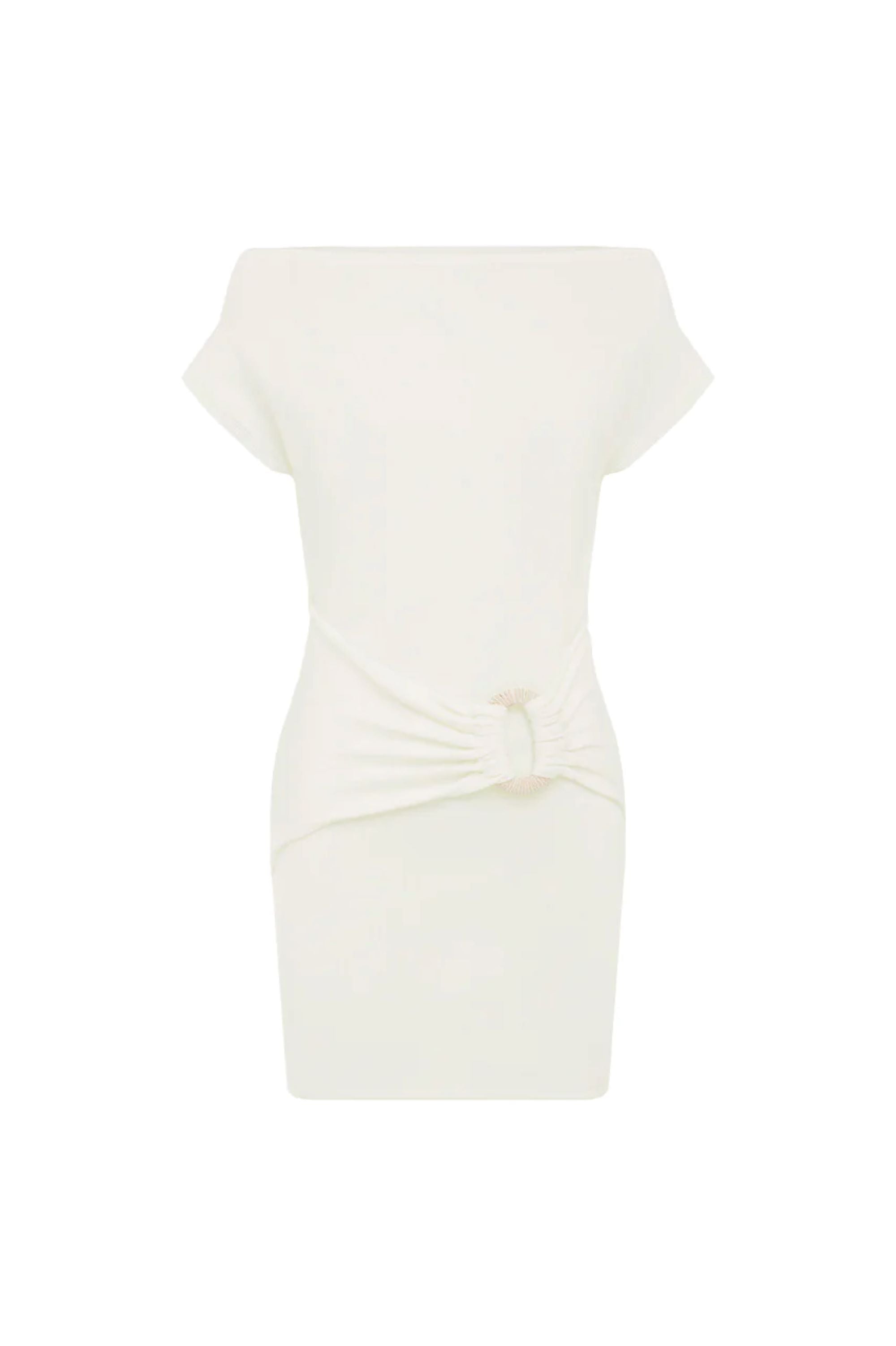Kamryn Side Tie Knit Mini Dress-Runaway-OutDazl