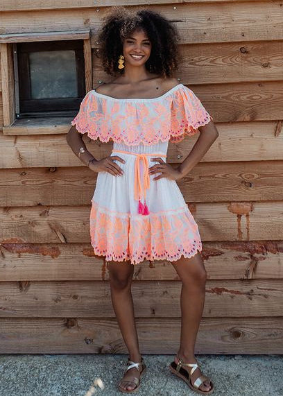 Off the Shoulder Mini Dress Kerala-Piti Cuiti-OutDazl