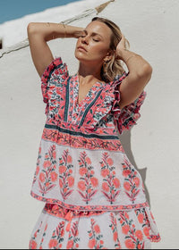 Zanzibar Print Blouse-Piti Cuiti-OutDazl
