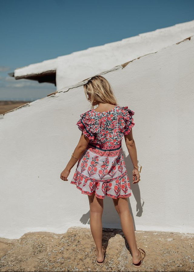 Zanzibar Print Mini Skirt-Piti Cuiti-OutDazl