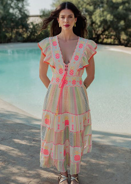 Maxi Embroidered Dress Tanzania-Piti Cuiti-OutDazl