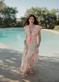 Maxi Embroidered Dress Tanzania-Piti Cuiti-OutDazl