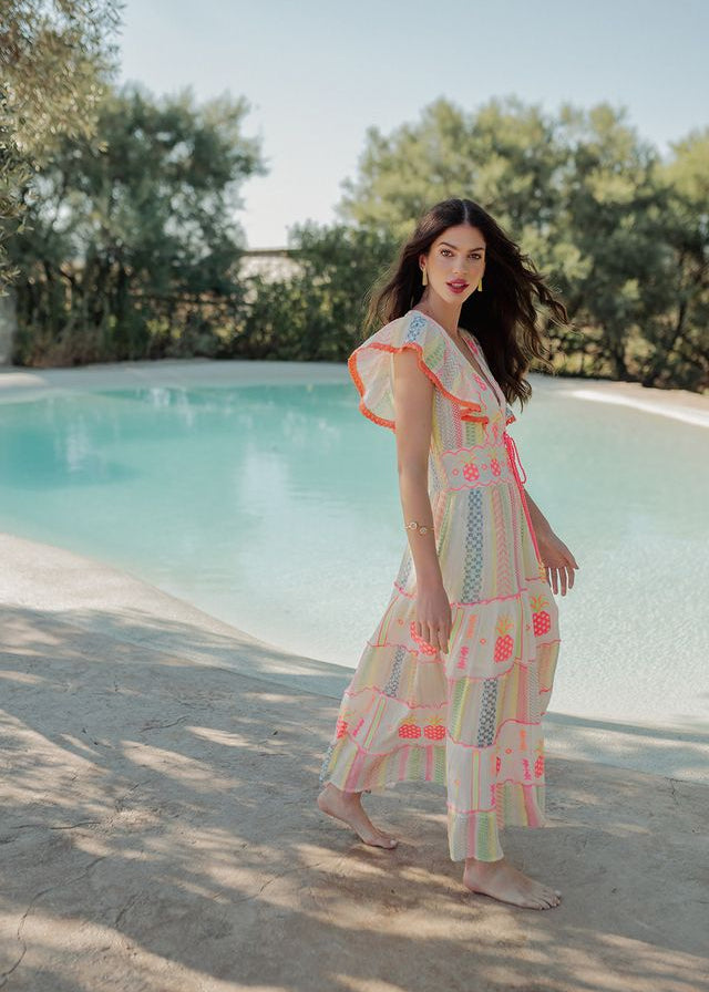 Maxi Embroidered Dress Tanzania-Piti Cuiti-OutDazl